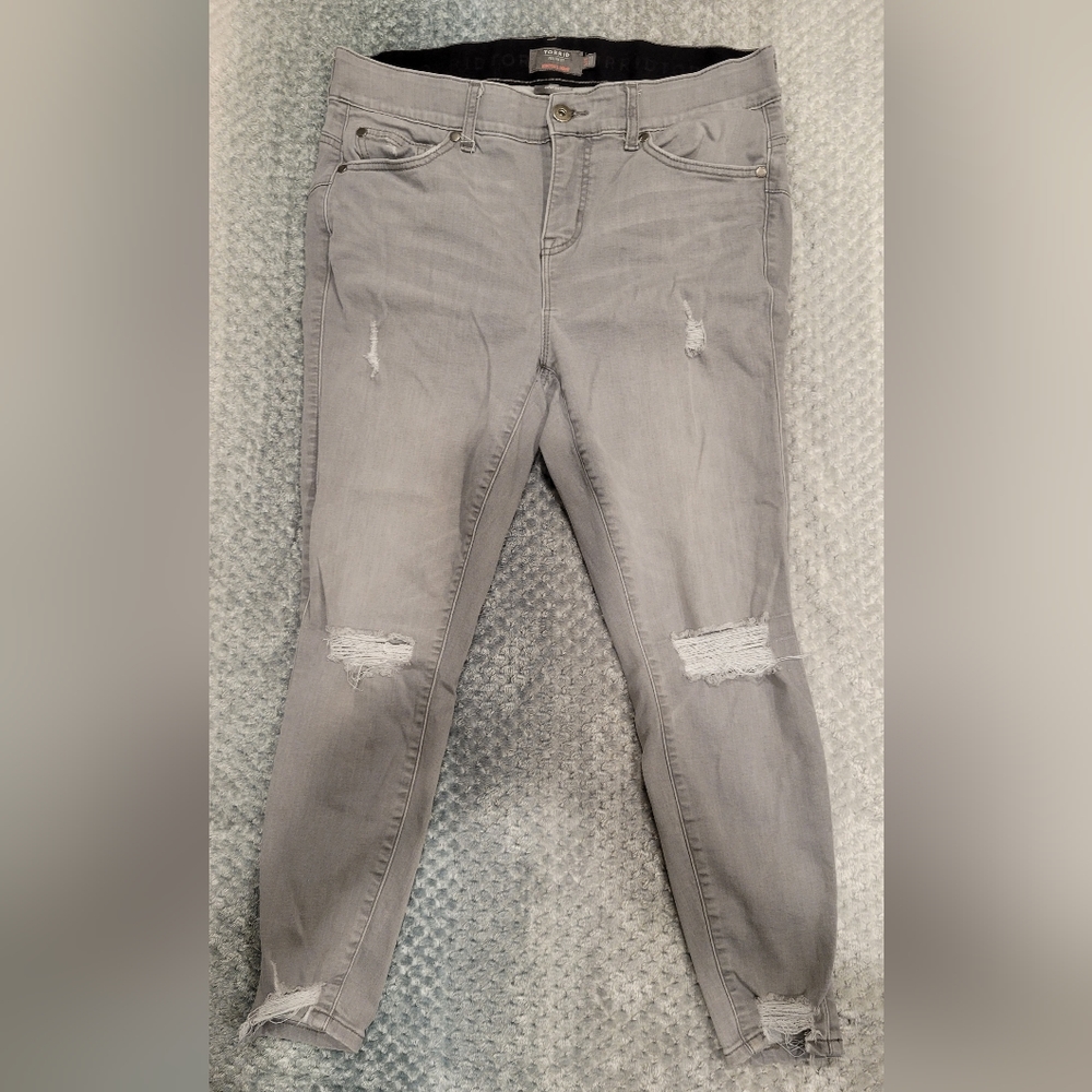 TORRID distressed grey, relaxed fit, 14R jean
